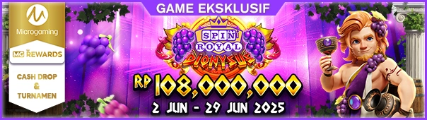 Turnamen & Cashdrop Spin Royal Dionysus